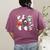 Halloween Music Teacher Ghost Playing Musical Instruments Women's Comfort Colors T-Shirt Back Print Berry