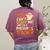 Halloween Preschool Teacher You Can't Scare Me Im A Teacher Women's Comfort Colors T-Shirt Back Print Berry