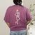 Halloween Skeleton Tap Dance Ballet Dance Teacher Women's Comfort Colors T-Shirt Back Print Berry Halloween Skeleton Tap Dance Ballet Dance Teacher Women's Comfort Colors T-Shirt Back Print Berry