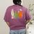 Halloween SPED Teacher Boo In ASL Boo Hands Sign Language Women's Comfort Colors T-Shirt Back Print Berry