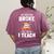 Halloween Teacher Tee My Broom Broke So Now I Teach Women's Comfort Colors T-Shirt Back Print Berry