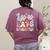 Happy 100th Day Of School 100 Days Brighter Teachers Kids Women's Comfort Colors T-Shirt Back Print Berry Happy 100th Day Of School 100 Days Brighter Teachers Kids Women's Comfort Colors T-Shirt Back Print Berry