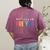 Happy Fri Yay Teacher Friday Saying Women's Comfort Colors T-Shirt Back Print Berry