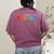 Happy Fri Yay Teacher Friday Women's Comfort Colors T-Shirt Back Print Berry