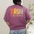 Happy Friyay Teacher Shirt Cute Teacher Fashion Bruh Fri-Yay Women's Comfort Colors T-Shirt Back Print Berry