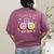 Happy To See Your Face Smile Face Teacher Back To School Women's Comfort Colors T-Shirt Back Print Berry