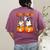 Haunted By 67 Boo Ghost Pumpkin Halloween Teacher Women's Comfort Colors T-Shirt Back Print Berry