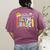 Hello Fifth Grade Team 5th Grade Back To School Teacher Kids Women's Comfort Colors T-Shirt Back Print Berry