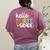Hello First Grade Team 1st Grade Back To School Teacher Kids Women's Comfort Colors T-Shirt Back Print Berry