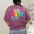 Hello Sixth Grade Cute Back To School 6th Grade Teacher Kids Women's Comfort Colors T-Shirt Back Print Berry