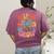 Helping Little Minds Grow Teacher First Day Back To School Women's Comfort Colors T-Shirt Back Print Berry