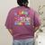 Helping Little Minds Grow Teacher Life Back To School Women's Comfort Colors T-Shirt Back Print Berry