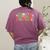 Hola Estudiantes Spanish Teacher Women's Comfort Colors T-Shirt Back Print Berry