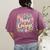 House Of Courage Flowers RCA School Teacher Student Tee Women's Comfort Colors T-Shirt Back Print Berry