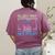 I'Ll Just Wait Until It's Quiet Skeleton Messy Bun Teacher Women's Comfort Colors T-Shirt Back Print Berry