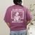 I'Ll Just Wait Until It's Quiet Skeleton Teacher Great Women's Comfort Colors T-Shirt Back Print Berry