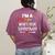 I'm A Paraprofessional What's Your Superpower Para Teacher Women's Comfort Colors T-Shirt Back Print Berry