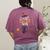 Im The Teacher Witch Halloween Matching Group Costume Women's Comfort Colors T-Shirt Back Print Berry