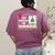 I'm Working For Christmas Break 5 Stars Christmas Teacher Women's Comfort Colors T-Shirt Back Print Berry