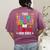 Instructional Assistant Loves Her Kids Teacher Assistant Women's Comfort Colors T-Shirt Back Print Berry