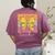 Interventionist Teacher Groovy Coquette Bow Back To School Women's Comfort Colors T-Shirt Back Print Berry