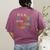 It's A Beautiful Day For Language Learning ESL Teacher ESOL Women's Comfort Colors T-Shirt Back Print Berry