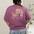It's A Beautiful Day To Learn Cute Rainbow Boho Teacher Women's Comfort Colors T-Shirt Back Print Berry
