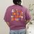 It's A Bootiful Day For Learning Cute Teacher Halloween Women's Comfort Colors T-Shirt Back Print Berry
