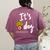 It's Fry Day Teacher Life Women's Comfort Colors T-Shirt Back Print Berry It's Fry Day Teacher Life Women's Comfort Colors T-Shirt Back Print Berry
