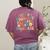 Its A Good Day To Teach Tiny Musicians Music Teacher Flower Women's Comfort Colors T-Shirt Back Print Berry