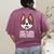 Just a Girl Who Loves Boston Terriers Women's Comfort Colors T-Shirt Back Print Berry