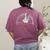 Just A Silly Goose Teaching Math Teacher Back To School Women's Comfort Colors T-Shirt Back Print Berry