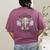 Just a Teacher Who Loves Elephants Elephant Lover Educator Women's Comfort Colors T-Shirt Back Print Berry