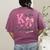 K Is For Kindergarten Teacher Coquette Bow Back To School Women's Comfort Colors T-Shirt Back Print Berry K Is For Kindergarten Teacher Coquette Bow Back To School Women's Comfort Colors T-Shirt Back Print Berry