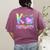 K Is For Kindergarten Teacher Tie Dye Back To School Kinder Women's Comfort Colors T-Shirt Back Print Berry