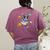 Kawaii Kids & Boys Astronaut Space Boston Terrier Dog Lover Women's Comfort Colors T-Shirt Back Print Berry