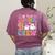 Kinder Boo Crew Kindergarten Teacher Student Halloween Women's Comfort Colors T-Shirt Back Print Berry