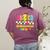 Kindergarten ABCD Rocks Teacher Student Back To School Women's Comfort Colors T-Shirt Back Print Berry