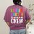 Kindergarten Crew Shirt Kinder Crew Teacher Boy Girl Women's Comfort Colors T-Shirt Back Print Berry