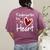 Kindergarten Has My Heart Buffalo Print Teacher Valentine Women's Comfort Colors T-Shirt Back Print Berry Kindergarten Has My Heart Buffalo Print Teacher Valentine Women's Comfort Colors T-Shirt Back Print Berry