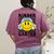 Kindergarten Teacher Hippie Smile Face Back School Women's Comfort Colors T-Shirt Back Print Berry Kindergarten Teacher Hippie Smile Face Back School Women's Comfort Colors T-Shirt Back Print Berry
