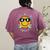 Lets Learn Today Shirt Smile Face 4K Teacher Back To School Women's Comfort Colors T-Shirt Back Print Berry