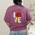 Let All That You Do Be Done In Love Christian Teacher Women's Comfort Colors T-Shirt Back Print Berry