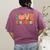 Love 5th Grade Thanksgiving Colorful Fall Leaves Teacher Women's Comfort Colors T-Shirt Back Print Berry