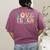 Love First Teach Second School Teacher Appreciation Women's Comfort Colors T-Shirt Back Print Berry