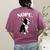 Love NOPE Boston Terrier Dog Lover Women's Comfort Colors T-Shirt Back Print Berry