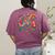 Maestra Flowers Spanish Teacher Cinco De Mayo Women's Comfort Colors T-Shirt Back Print Berry