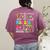 Maestra Spanish Teacher Back To School Maestra De Espanol Women's Comfort Colors T-Shirt Back Print Berry