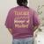 Magical Teacher Manager Of Mischief Birthday Family Party Women's Comfort Colors T-Shirt Back Print Berry