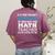 Math Teacher If At First You Don't Succeed Women's Comfort Colors T-Shirt Back Print Berry